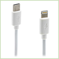 Laadkabel USB-C > Apple 8-pins 1m wit