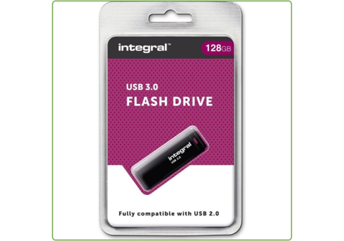  Integral 128GB Black USB3.0 Flash Drive 