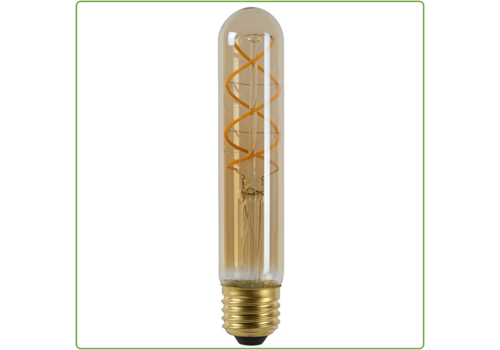  GHM Vintage LED Tube 130mm 4W Filament Lamp Amber Dimbaar 