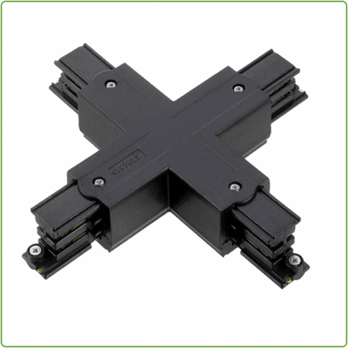  GHM 3-Fase Rail X-Vorm Connector Zwart 