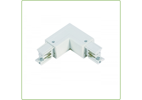  GHM 3-Fase Rail L-Vorm Connector Buitenkant Wit 