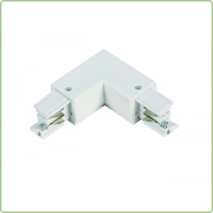 3-Fase Rail L-Vorm Connector Buitenkant Wit-1