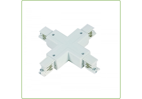  GHM 3-Fase Rail X-Vorm Connector Wit 