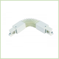 3-Fase Rail Flexibele Connector Wit