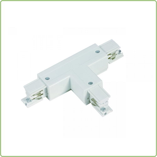  GHM 3-Fase Rail T-Vorm Connector Rechts 1 Wit 