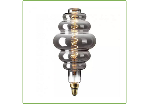  GHM LED Paris Globe 6W Filament Lamp Smoke Dimbaar 