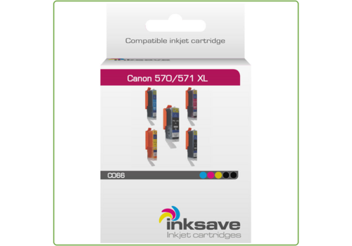  Inksave Canon PGI 570 & CLI 571 XL Multipack 