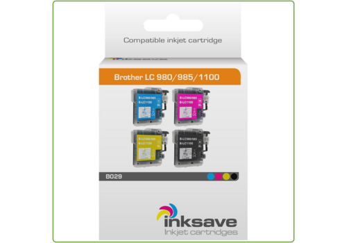  Inksave Brother LC 980/985/1100 Multipack 