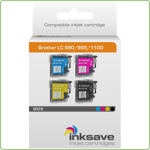  Inksave Brother LC 980/985/1100 Multipack 
