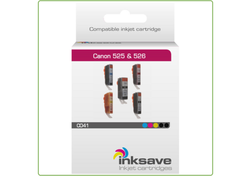  Inksave Canon PGI 525 & CLI 526 Multipack 