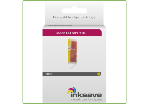  Inksave Canon CLI 581 Y XL 