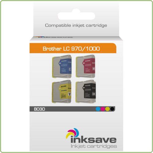  Inksave Brother LC 970/1000 Multipack 