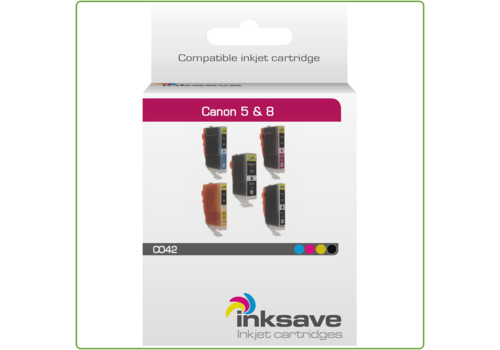  Inksave Canon PGI 5 & CLI 8 - BCI 3/6 Multipack 