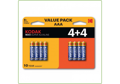  Kodak AAA MAX Alkaline Battery (4+4 pack) 
