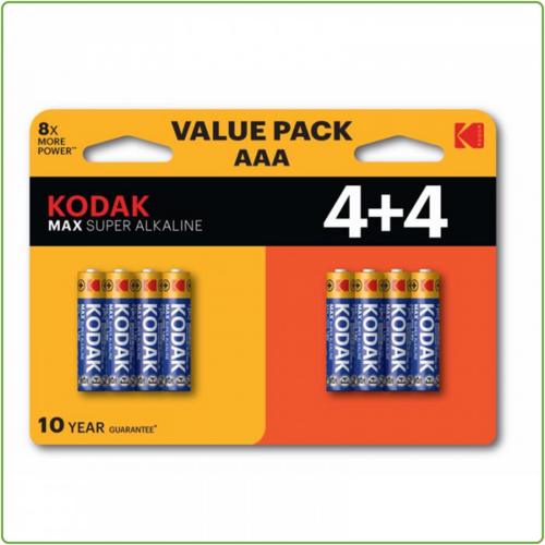  Kodak AAA MAX Alkaline Battery (4+4 pack) 