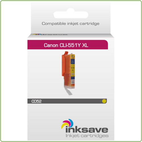  Inksave Canon CLI 551 Y XL 