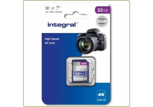  Integral 32GB High Speed SD card 