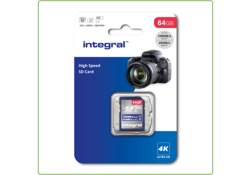  Integral 64GB High Speed SD card 