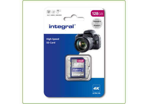  Integral 128GB High Speed SD 