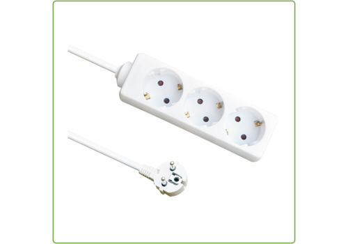  GHM 3V Tafelcontactdoos | 1,5M | Wit 