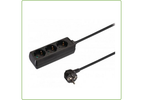  GHM 3V Tafelcontactdoos | 1,5M | Zwart 