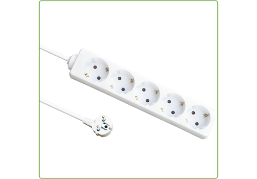  GHM 6V Tafelcontactdoos | 1,5M | Wit 