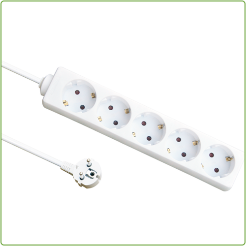  GHM 6V Tafelcontactdoos | 1,5M | Wit 