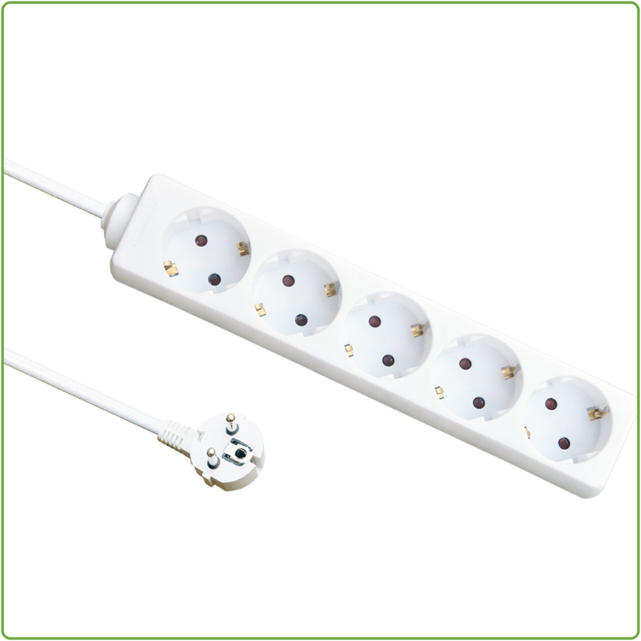 6V Tafelcontactdoos | 1,5M | Wit-1