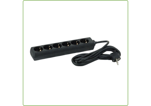  GHM 6V Tafelcontactdoos | 1,5M | Zwart 