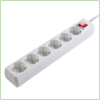 6V Tafelcontactdoos | 3M | Wit | Schakelaar