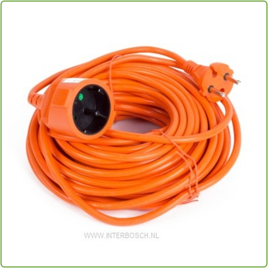 Verlengsnoer 20M Oranje Tuin-1
