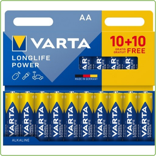  Varta AA Longlife Power Alkaline blister 20 