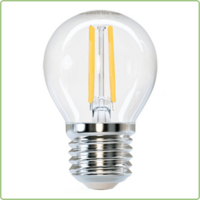 LED Filament E27 Kogel Helder 1W 2000K