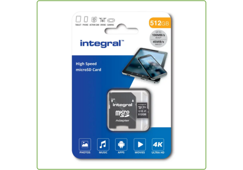  Integral 512GB High Speed micro SD 