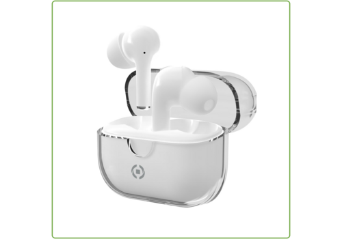  Celly Oordopjes True Wireless Earbuds Clear White 