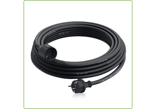  GHM Verlengsnoer | 20M | Zwart 