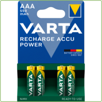 56743 AAA 550mAh Rechargeable blister 4