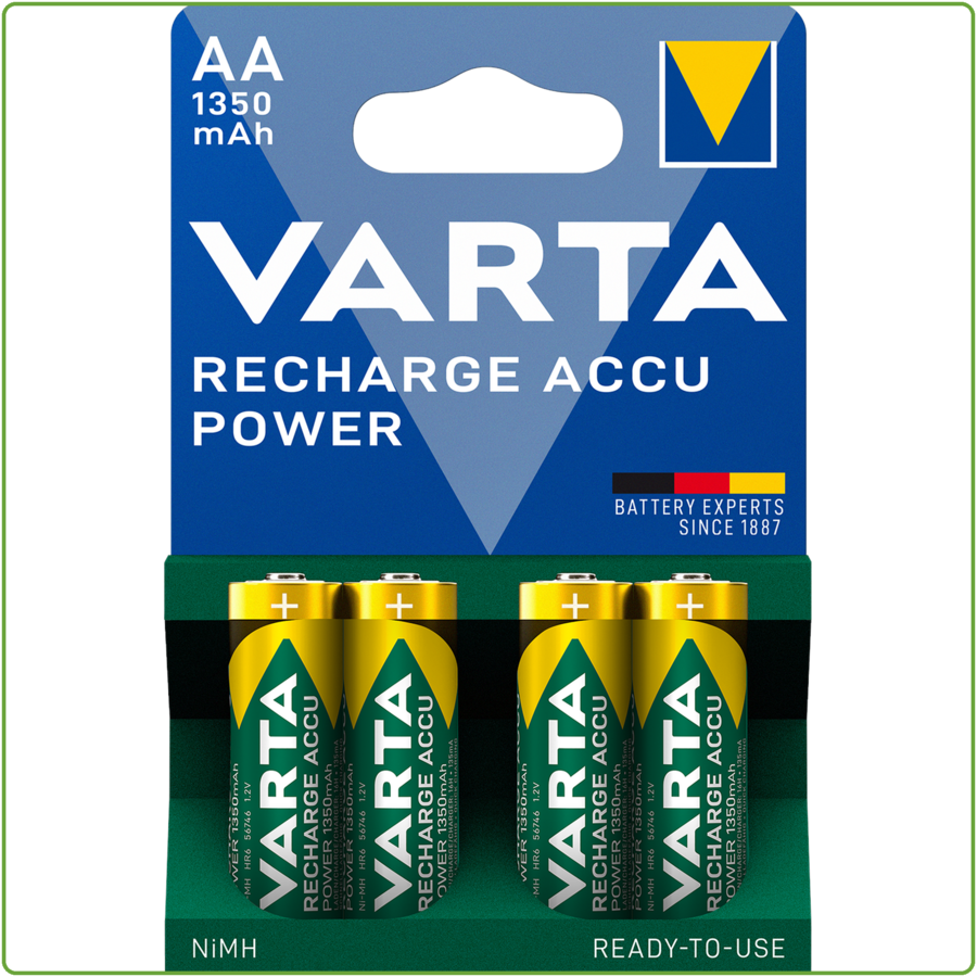 AA 1350mAh Rechargeable blister 4-1