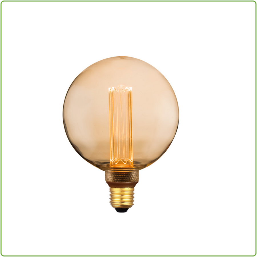 Deco E27 | G125 Retro | Dim | 1800 Kelvin | 120 Lumen | Light Bulb | Gold colour-1