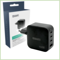 thumb-Thuislader 100W 3x USB-C PD + USB QC 3.0 zwart-1