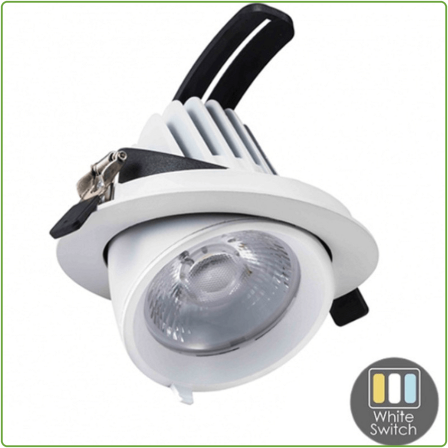 Kantelbare Downlight  | Ø180 | 40W | CCT-Switch-1