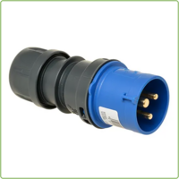 CEE stekker 16A 3-polig blauw