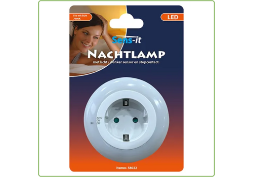  Sens-it LED Nachtlamp 7900K + WCD & licht/donker sensor 