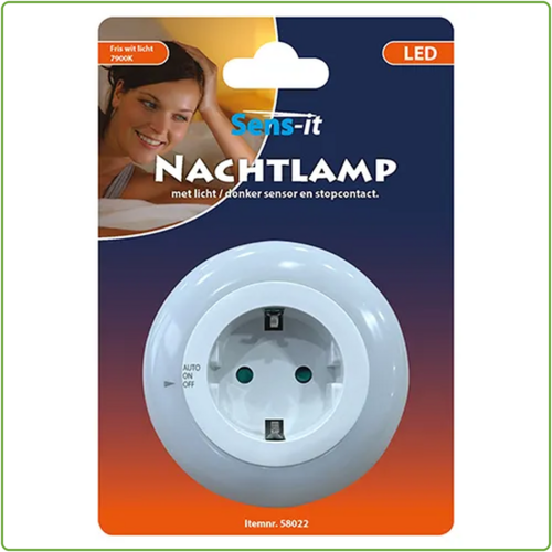  Sens-it LED Nachtlamp 7900K + WCD & licht/donker sensor 