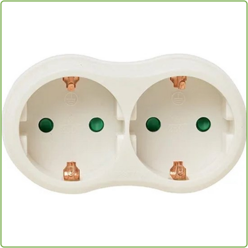  VB Extend Verdeelstekker + RA 2V horizontaal wit 