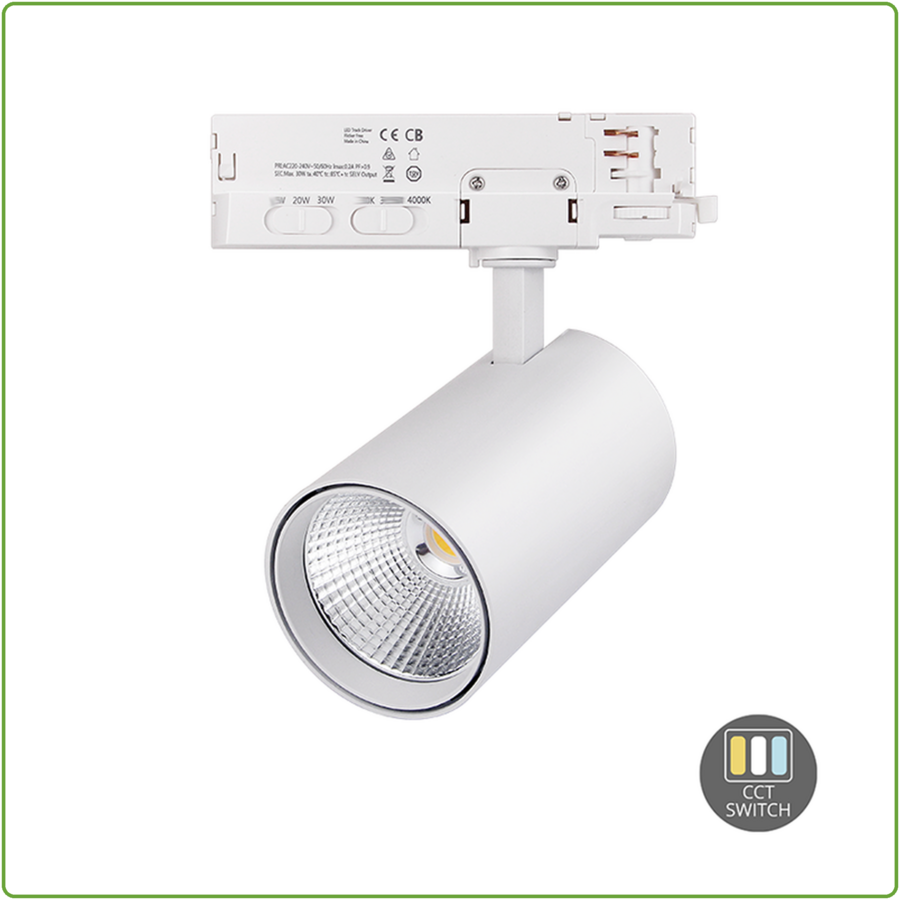 3-FASE RAILSPOT | ROSALIN | 10W-20W-30W | WIT | DIMBAAR | CCT-SWITCH-1