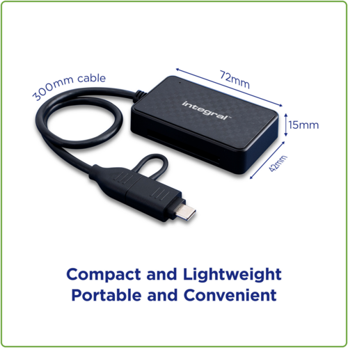  Integral Integral Multi (All in 1) USB Card Reader USB3.2 en USB-C 