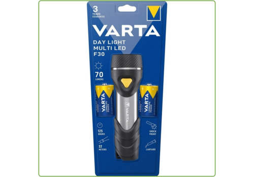  Varta 17612 Day Light Multi LED F30 (incl. 2xD batterij) 