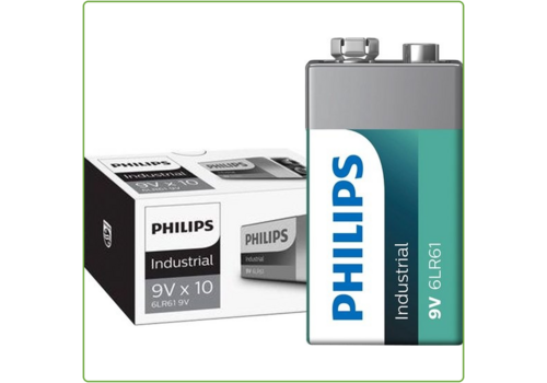  Philips  Industrial Alkaline 9v/6LR61 10 pack 