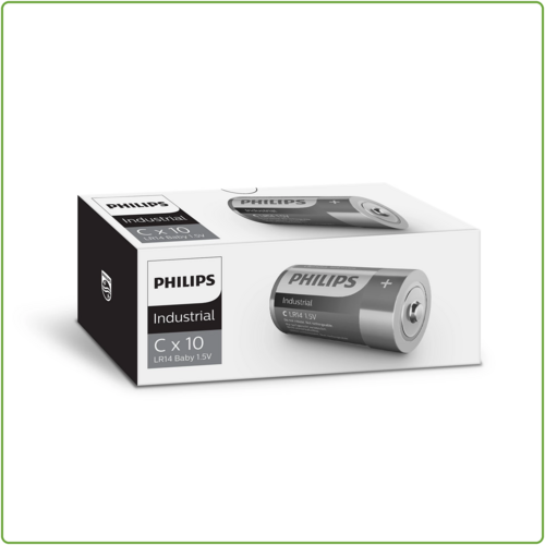  Philips  Industrial Alkaline C/LR14 10 pack 